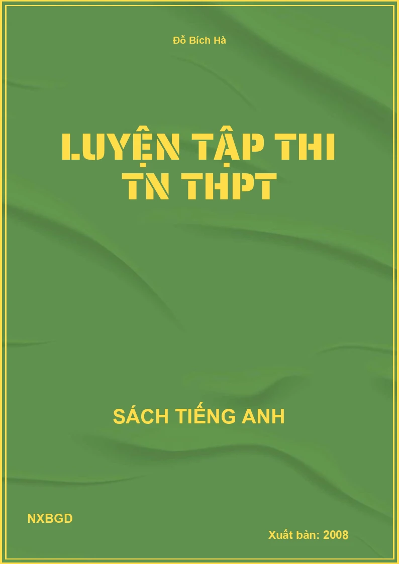 Luyện tập thi TN THPT