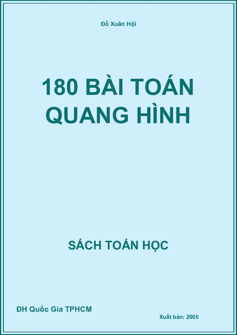 180 bài toán quang hình