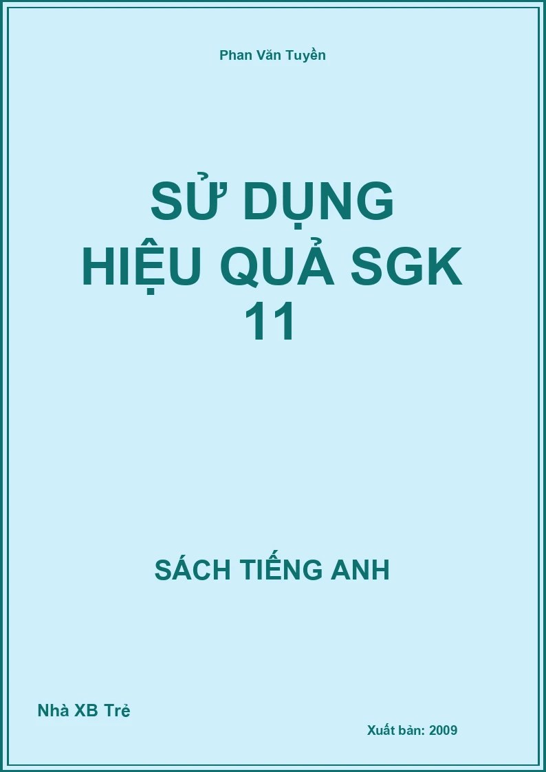 Sử dụng hiệu quả SGK 11