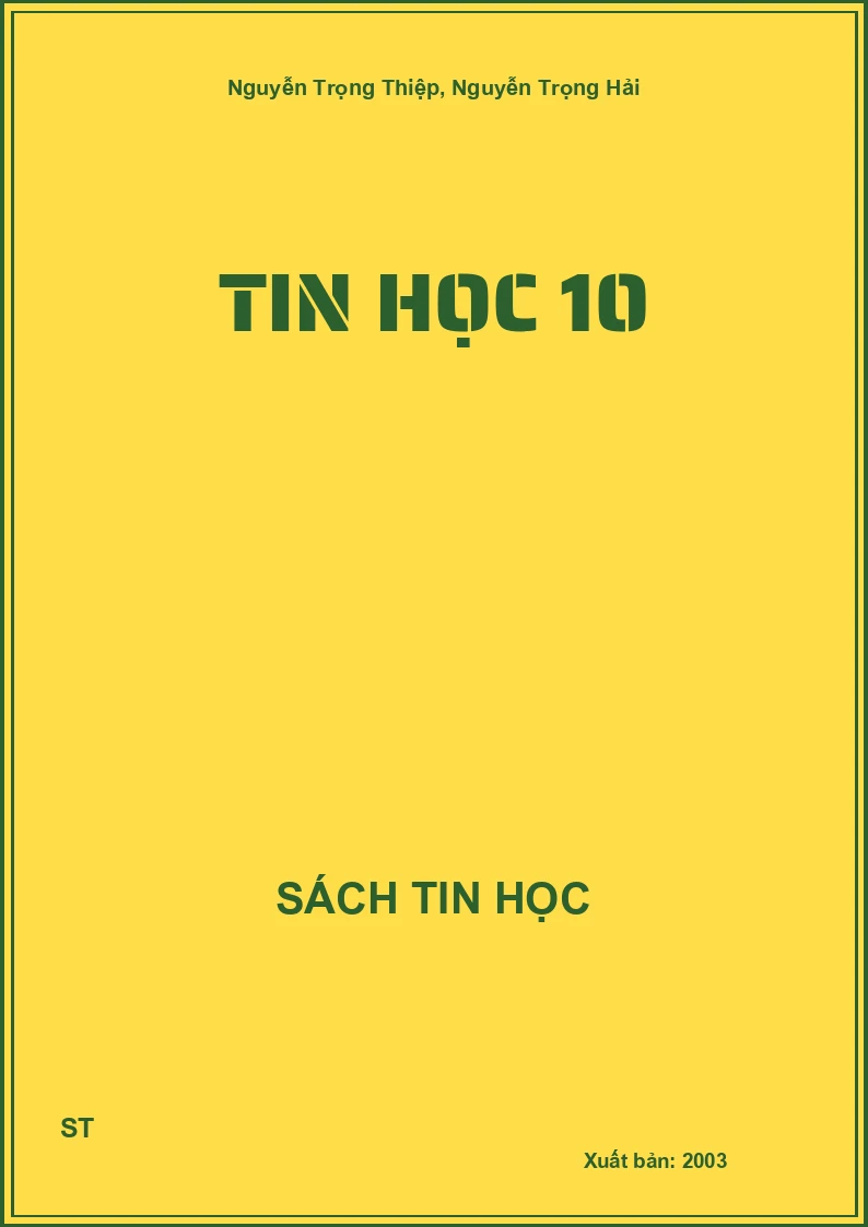 Tin học 10