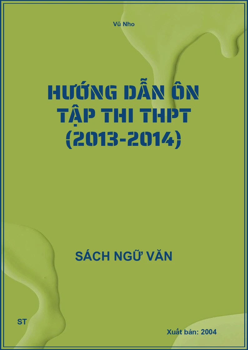 Hướng dẫn ôn tập thi THPT (2013-2014)