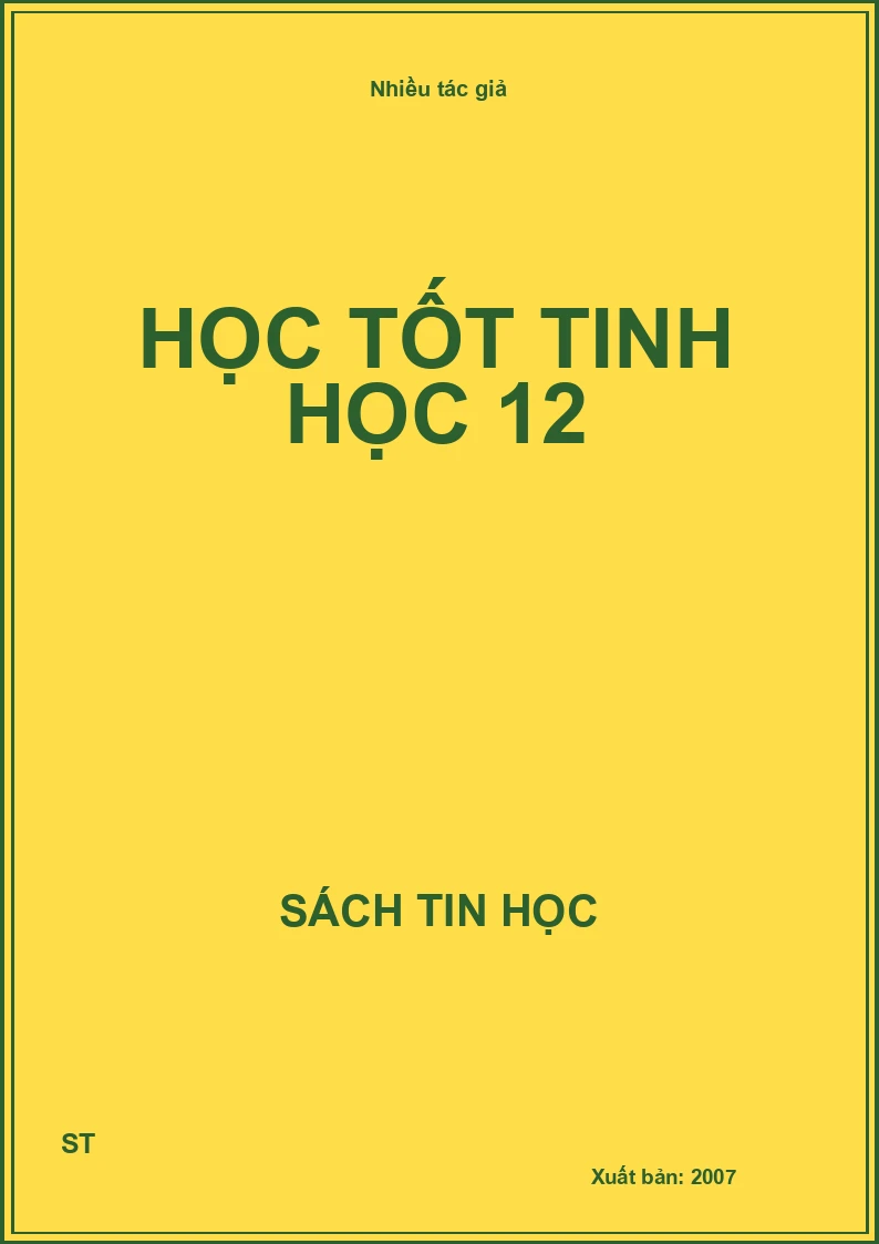 Học tốt tinh học 12