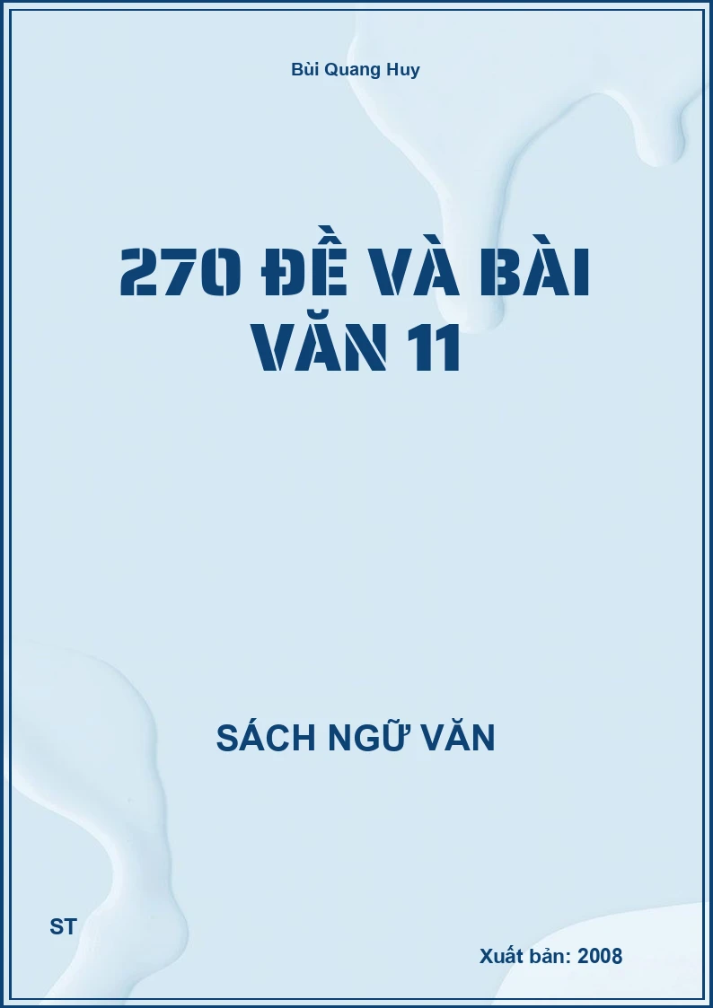 270 đề và bài văn 11