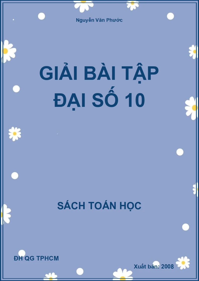Giải bài tập đại số 10