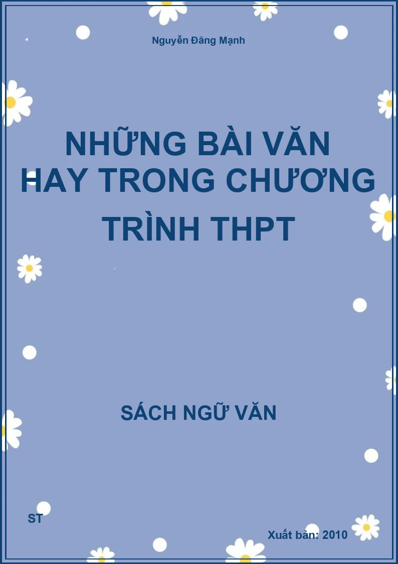 Những bài văn hay trong chương trình THPT