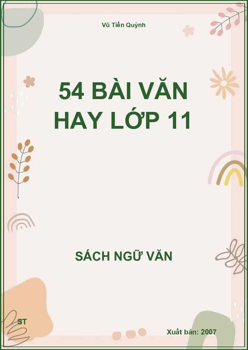 54 Bài văn hay lớp 11