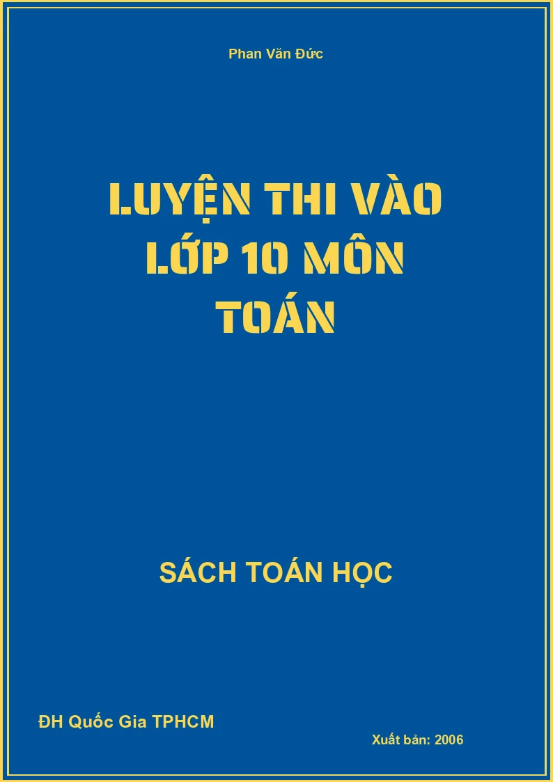 Luyện Thi vào lớp 10 môn Toán