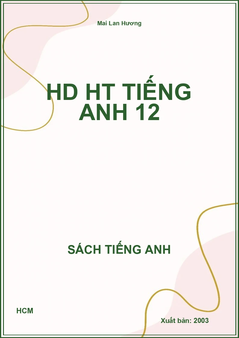 HD HT Tiếng Anh 12