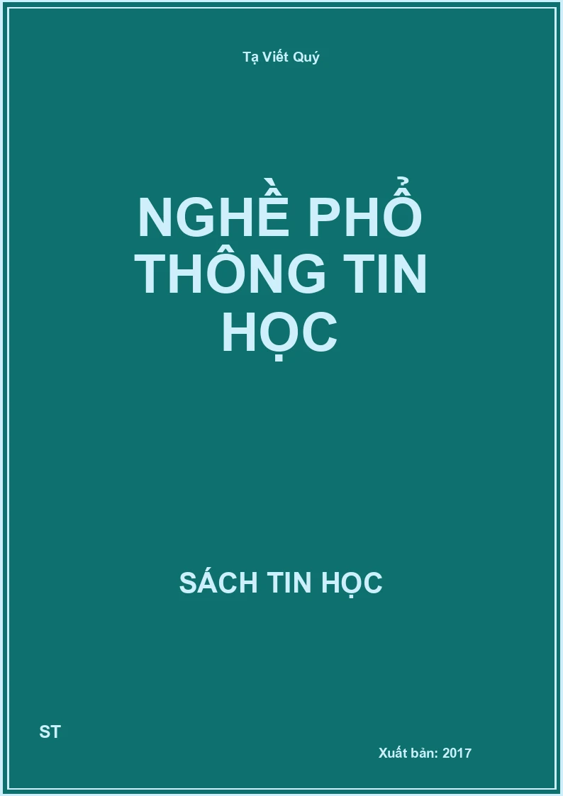 Nghề phổ thông tin học