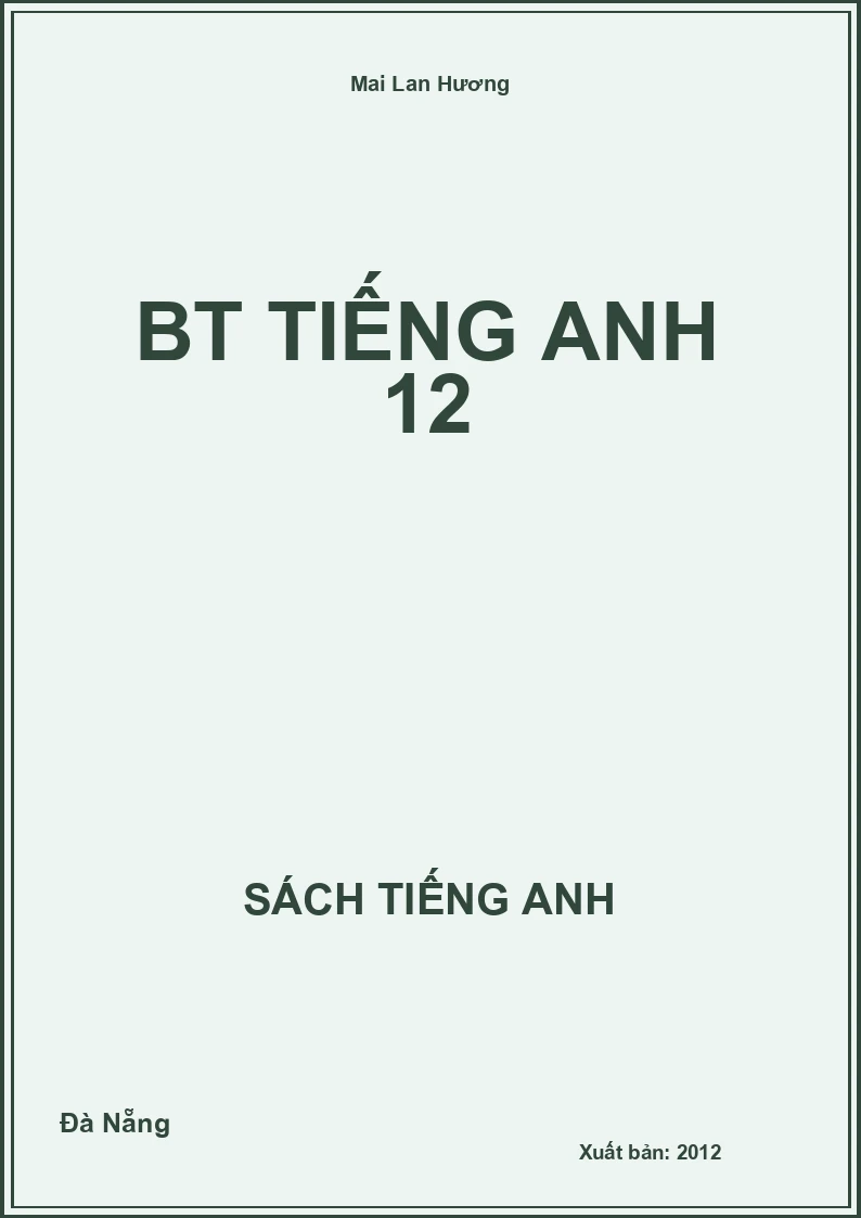 Bt Tiếng Anh 12