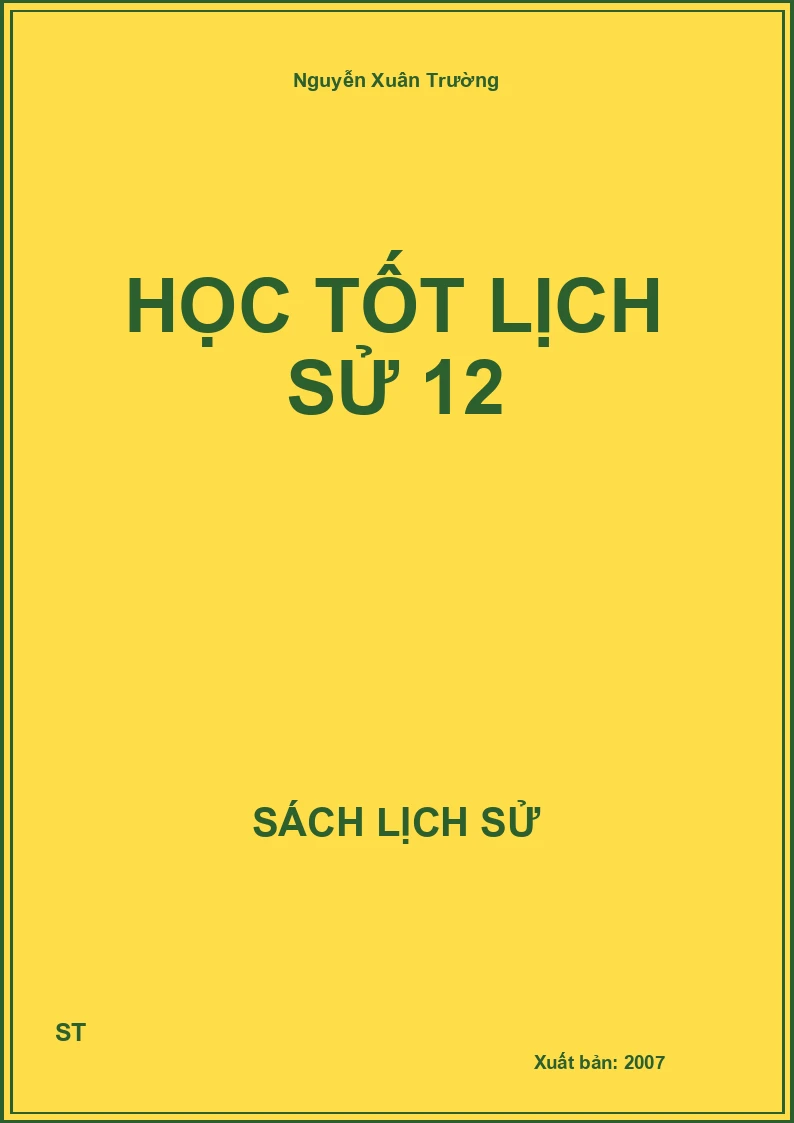 Học tốt lịch sử 12