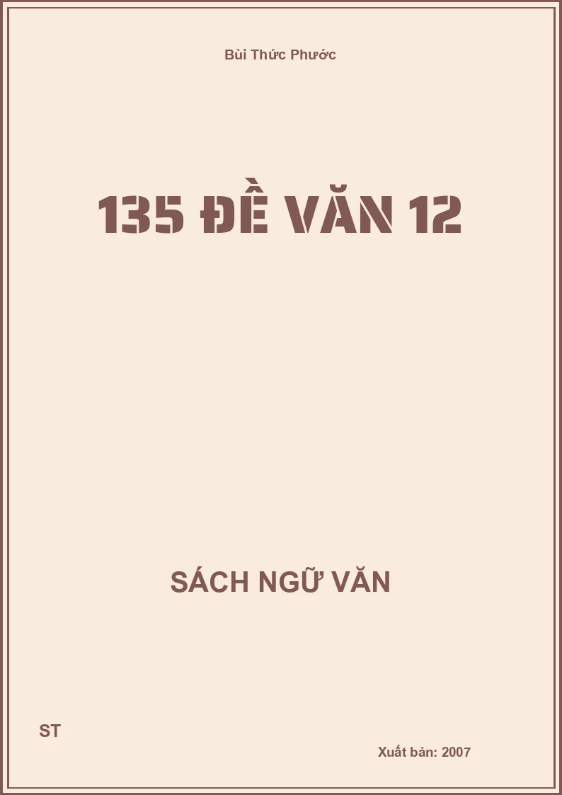135 đề văn 12
