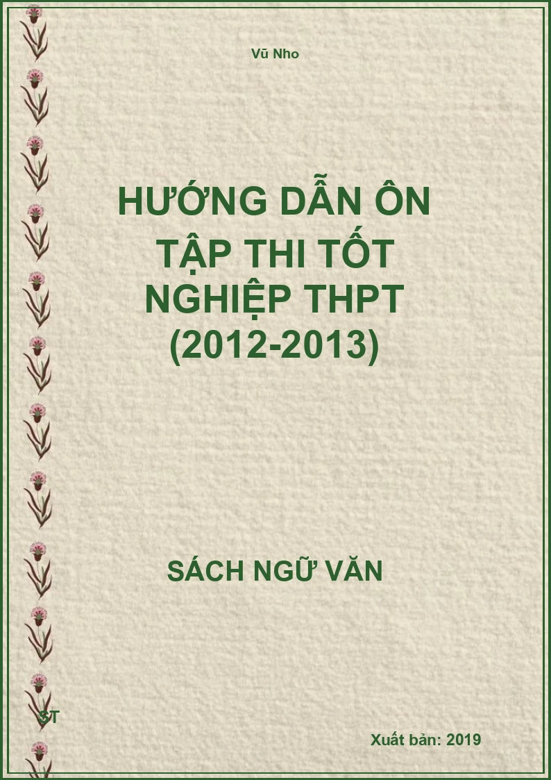 Hướng dẫn ôn tập thi Tốt nghiệp THPT (2012-2013)
