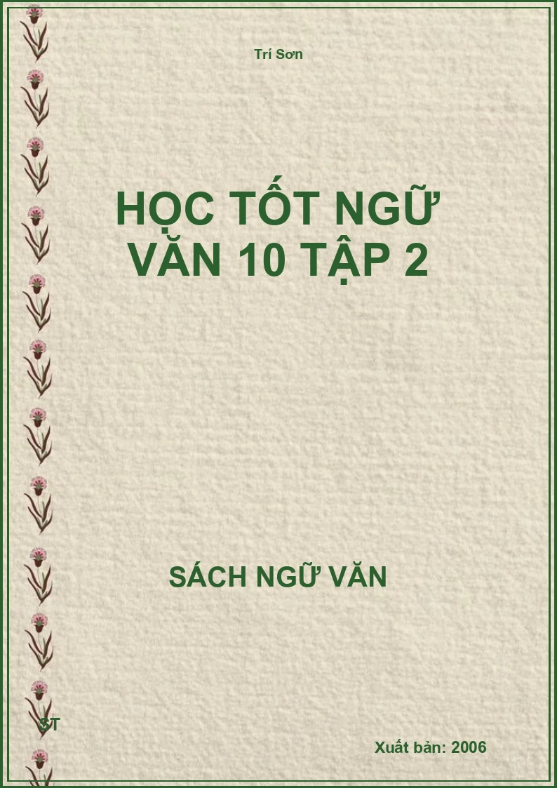 Học tốt Ngữ Văn 10 tập 2