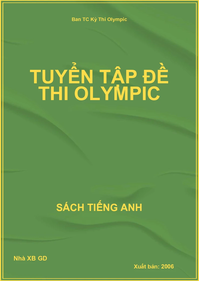 Tuyển tập đề thi Olympic