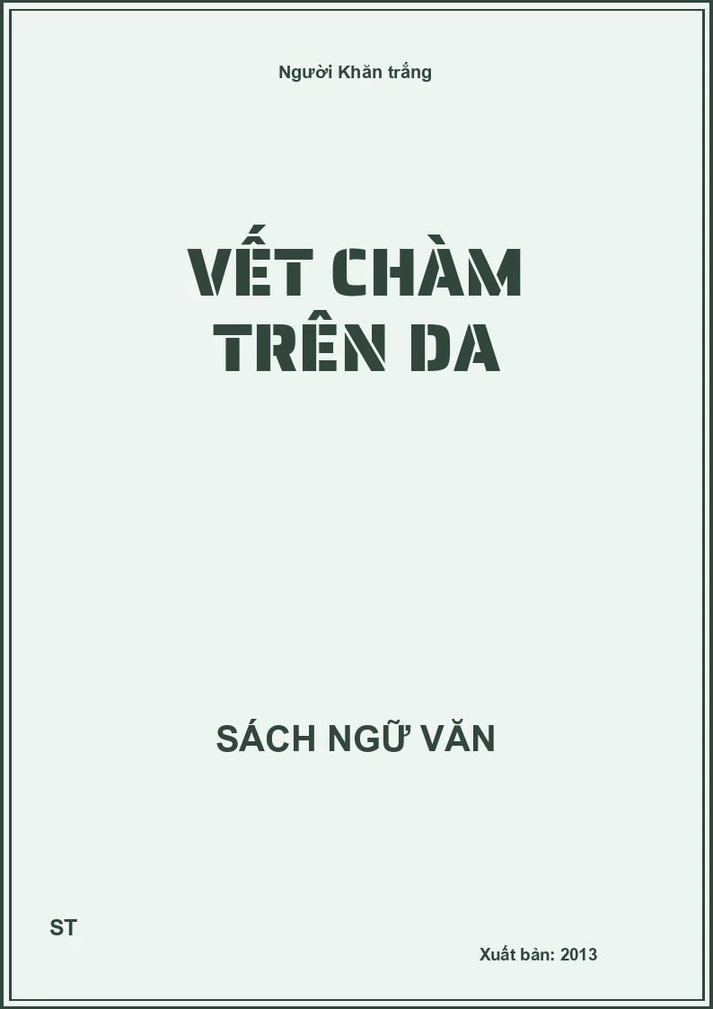 Vết chàm trên da