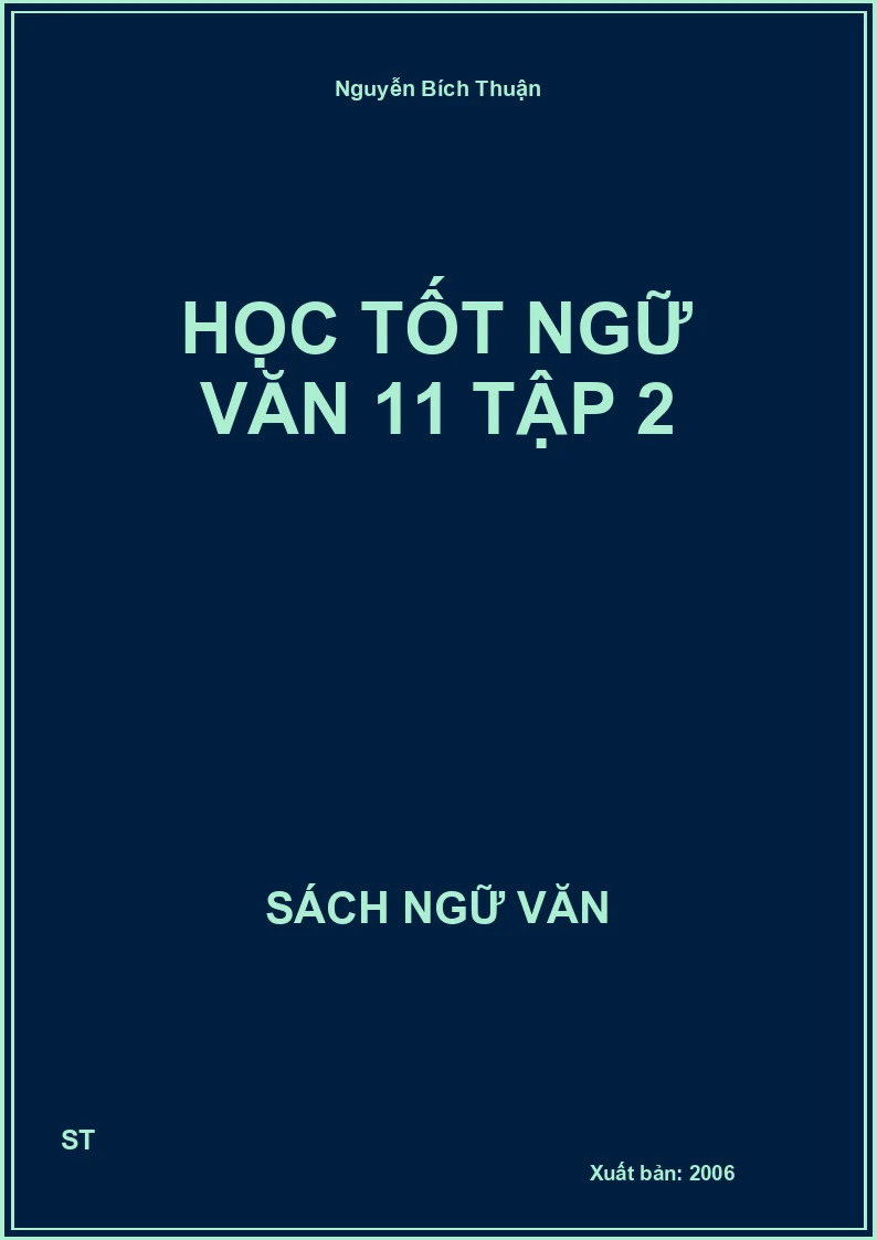Học tốt Ngữ Văn 11 Tập 2