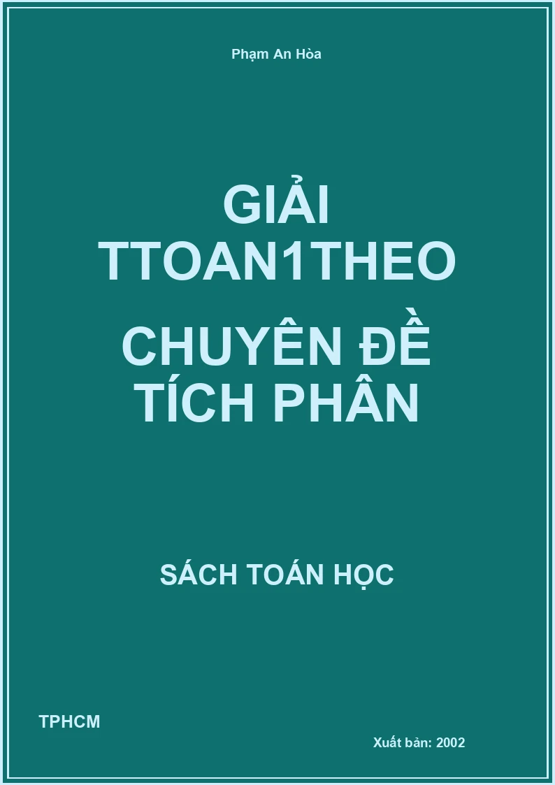 Giải ttoan1theo chuyên đề tích phân
