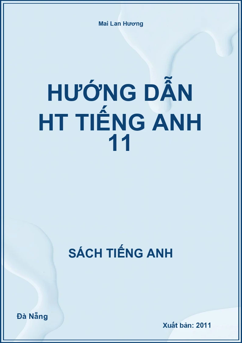 Hướng dẫn HT Tiếng Anh 11