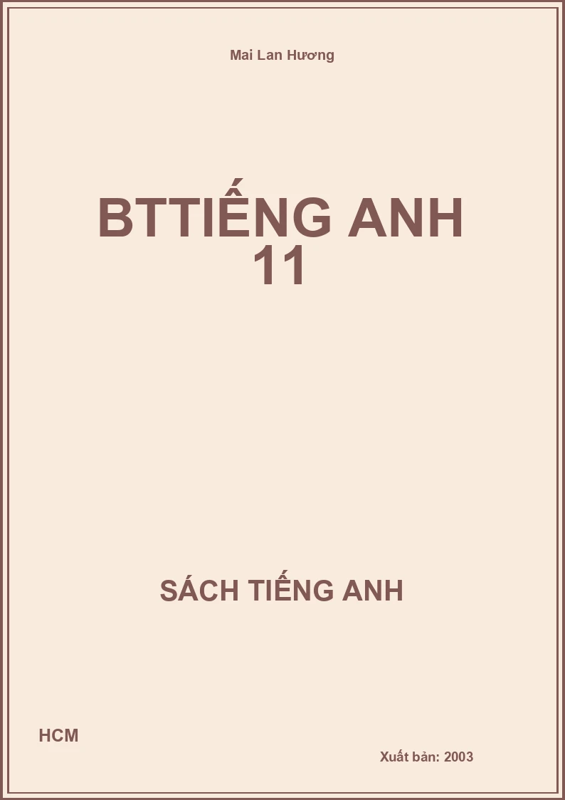 BTTiếng Anh 11