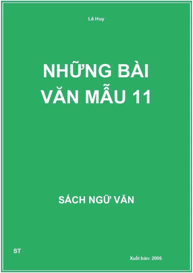 Những bài văn mẫu 11