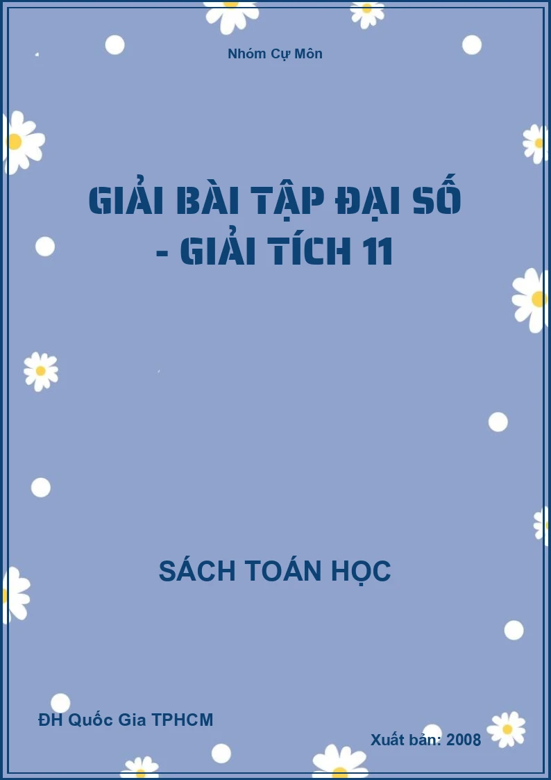 Giải bài tập Đại số - Giải tích 11
