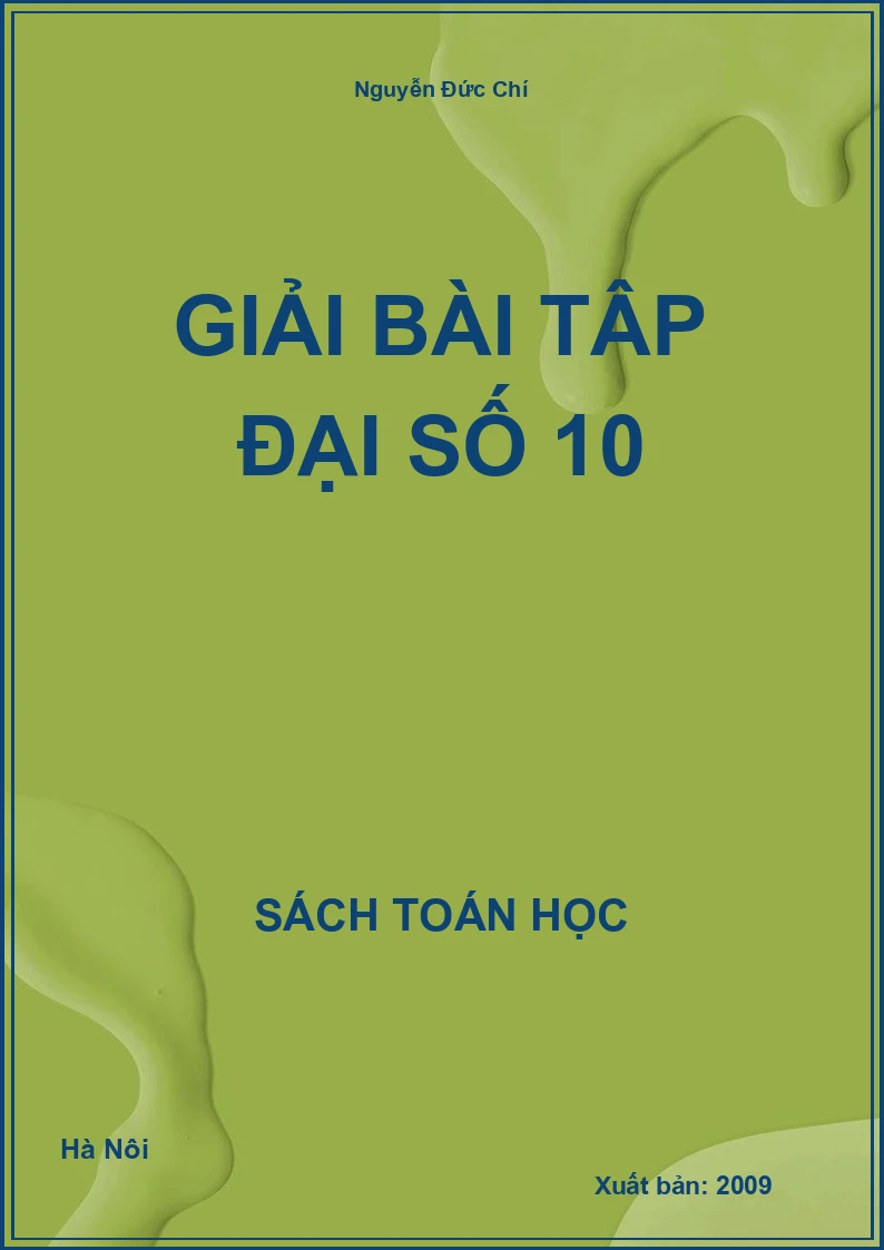 Giải bài tập đại số 10
