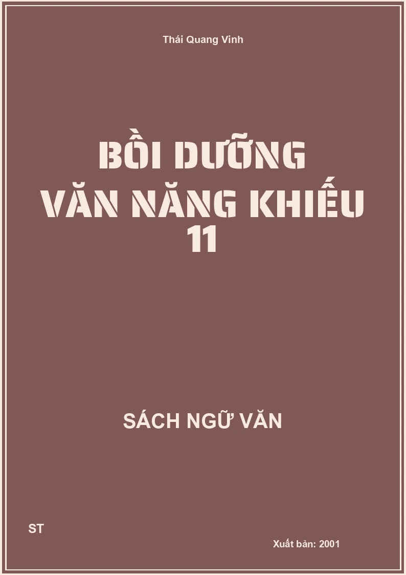 Bồi dưỡng văn năng khiếu 11