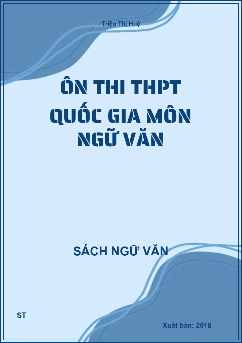 Ôn thi THPT quốc gia môn Ngữ Văn