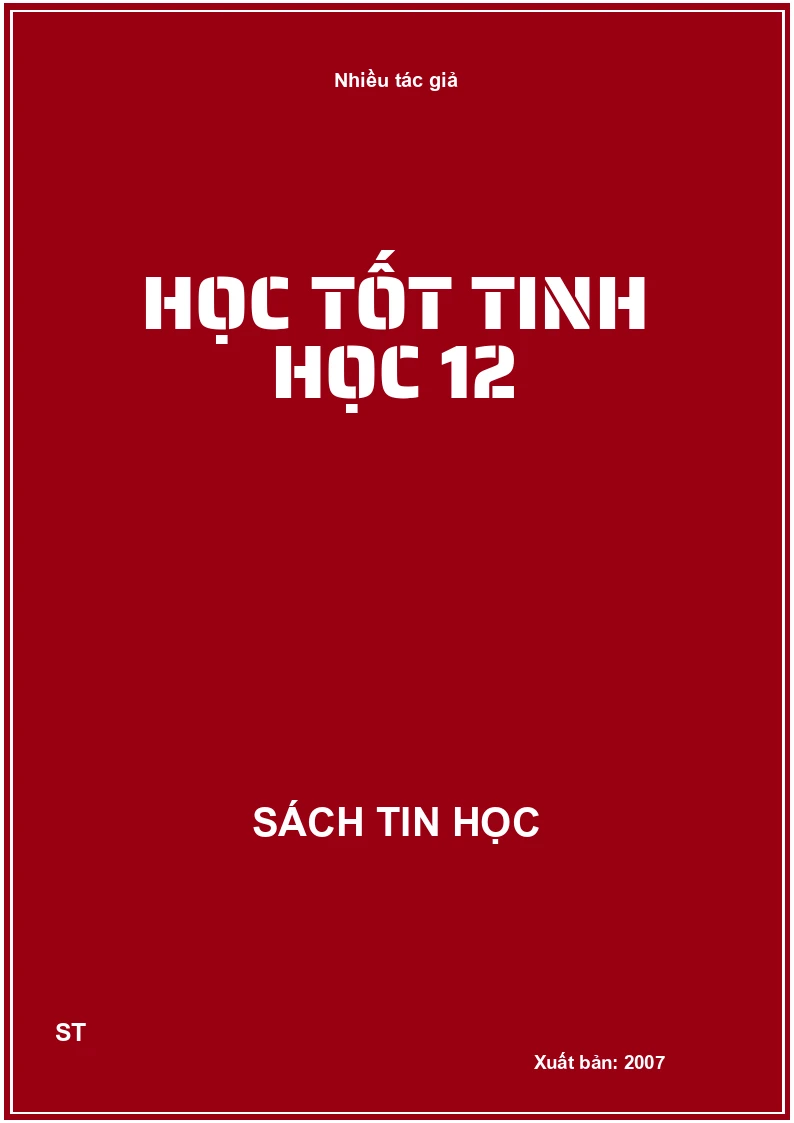 Học tốt tinh học 12