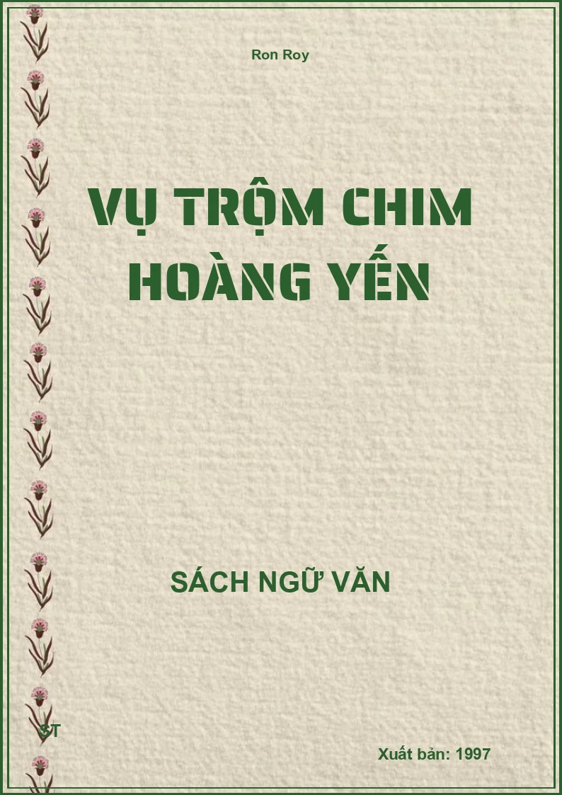 Vụ trộm chim hoàng yến