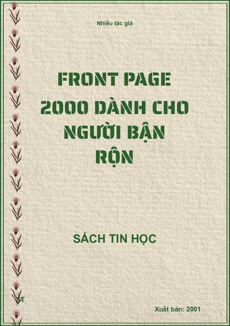 Front page 2000 dành cho người bận rộn
