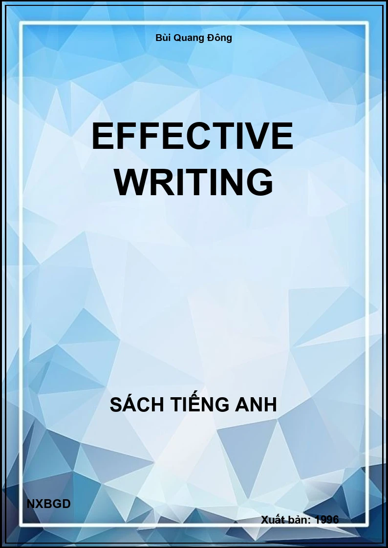 Effective Writing