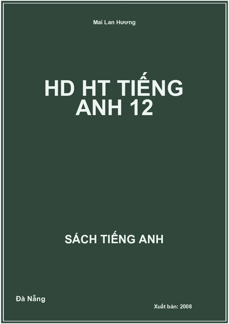 HD HT Tiếng Anh 12