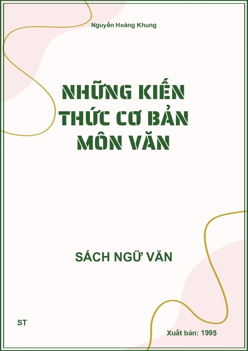 Những kiến thức cơ bản môn văn