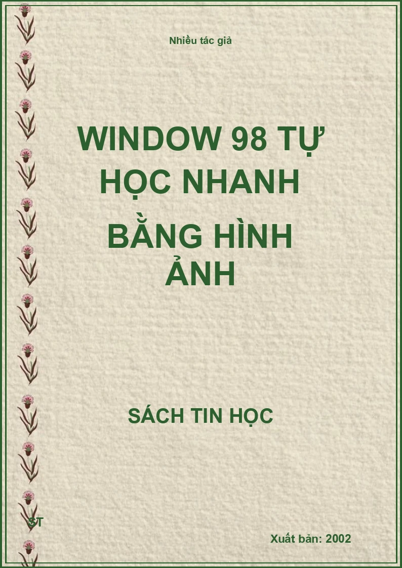 Window 98 tự học nhanh bằng hình ảnh
