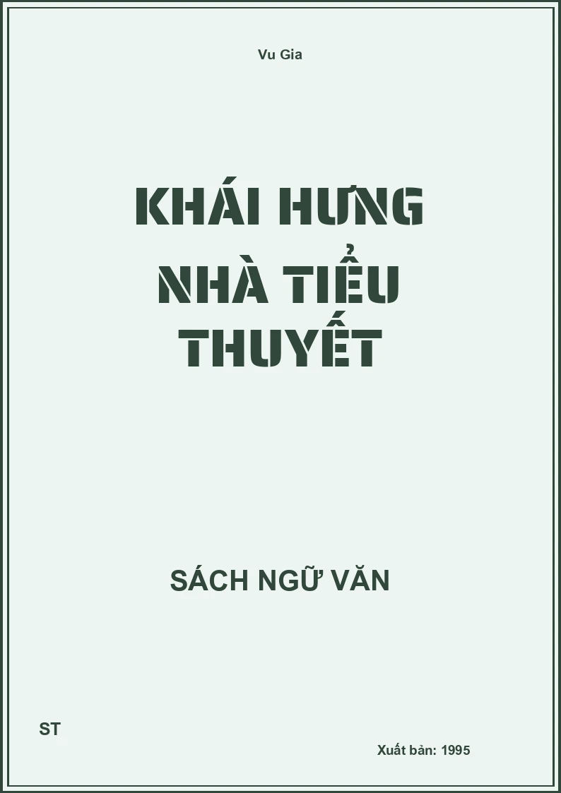 Khái Hưng nhà tiểu thuyết