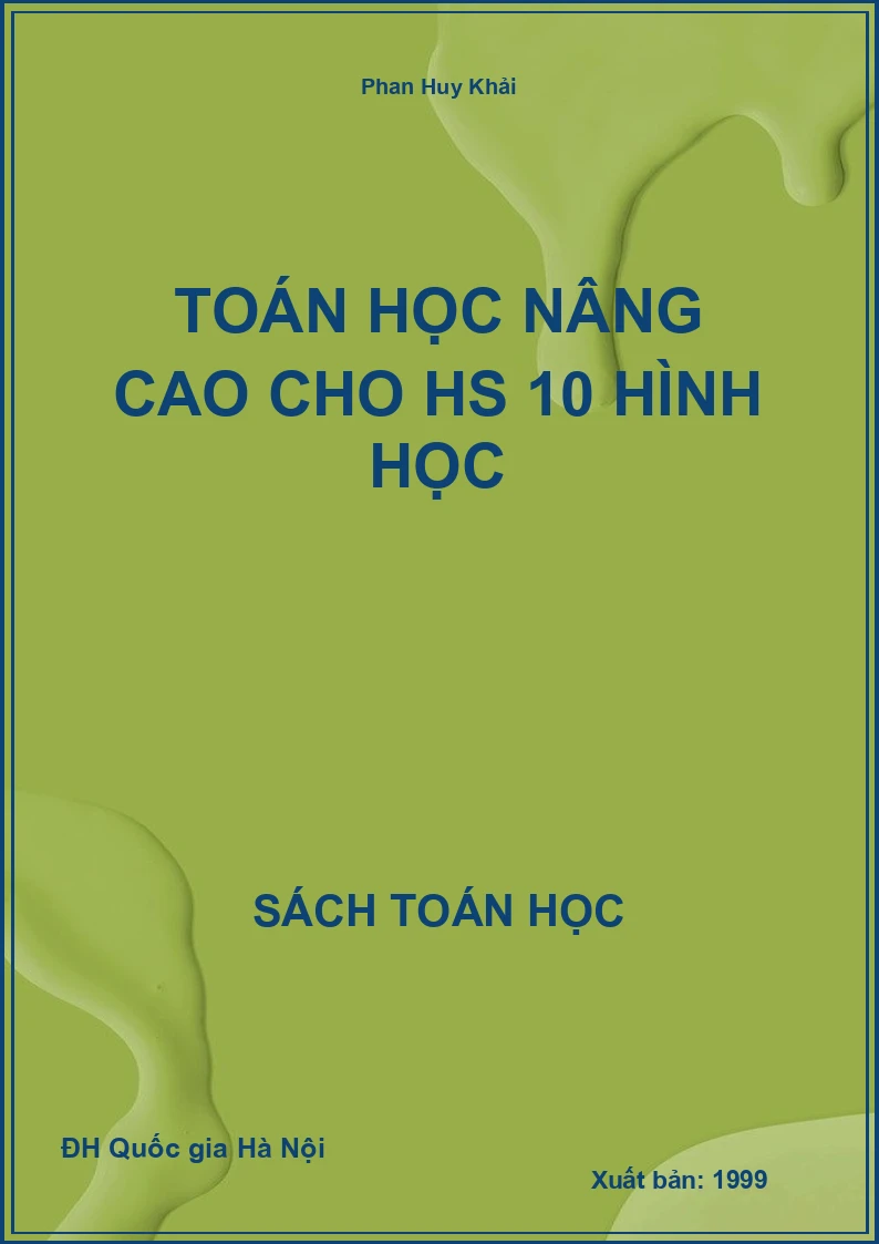 Toán học nâng cao cho HS 10 Hình học