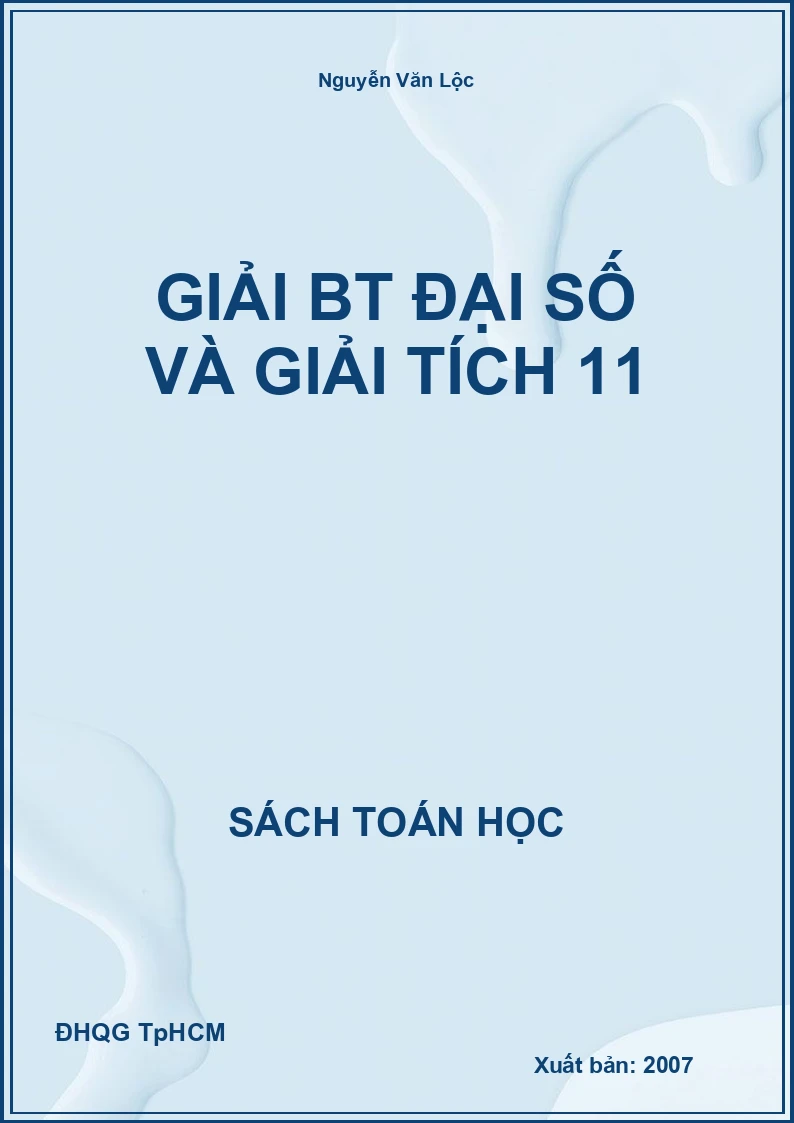 Giải BT Đại Số Và Giải Tích 11