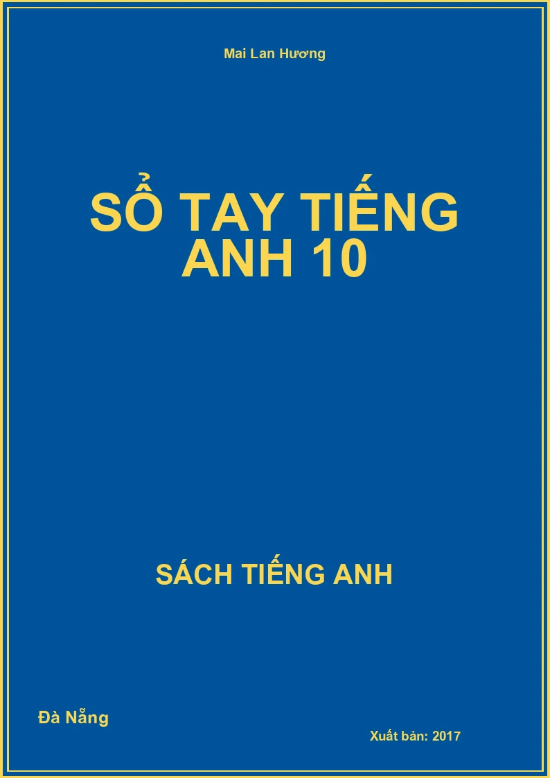 Sổ tay Tiếng Anh 10