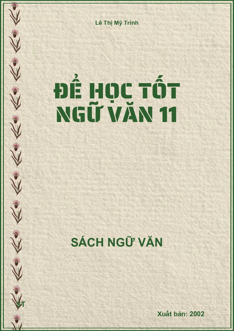 Để học tốt Ngữ Văn 11