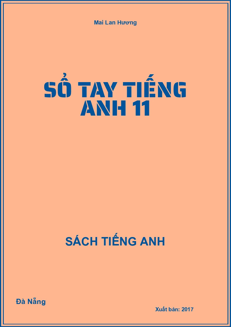 sổ tay Tiếng Anh 11