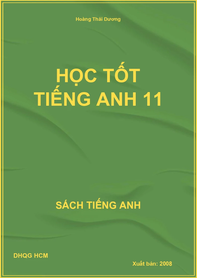 Học tốt Tiếng Anh 11