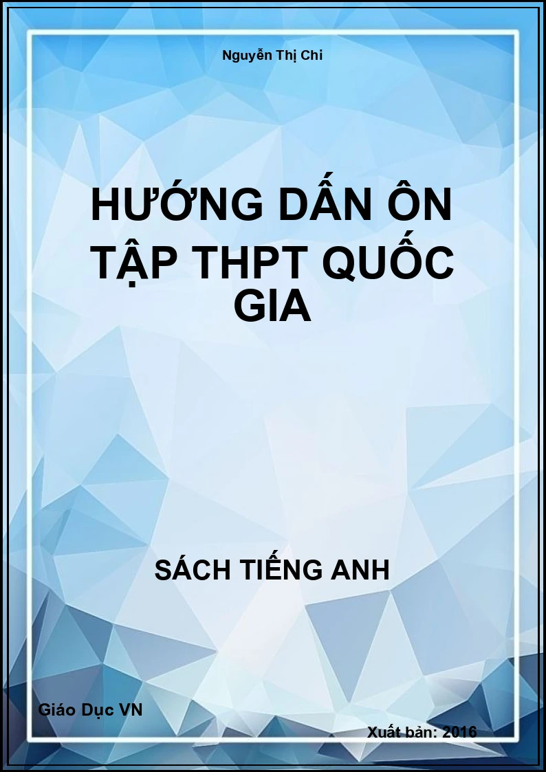 Hướng dấn ôn tập THPT Quốc Gia