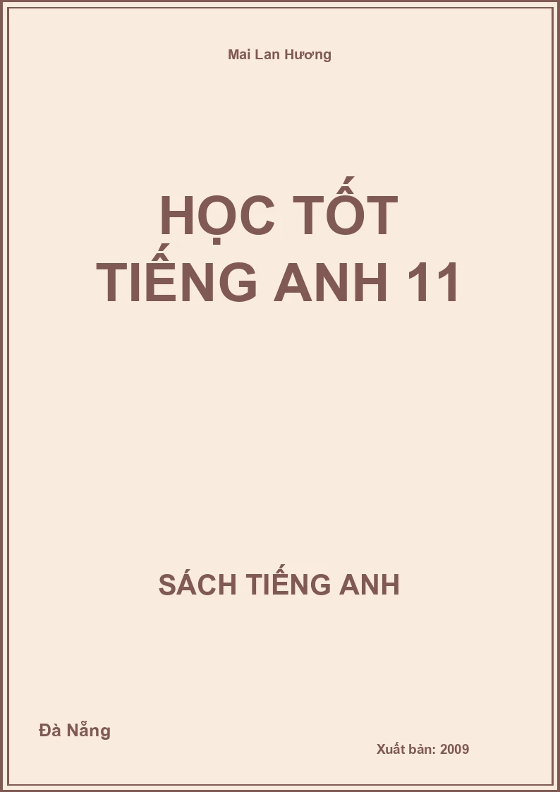 Học tốt Tiếng Anh 11