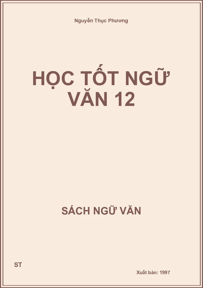 Học tốt Ngữ văn 12