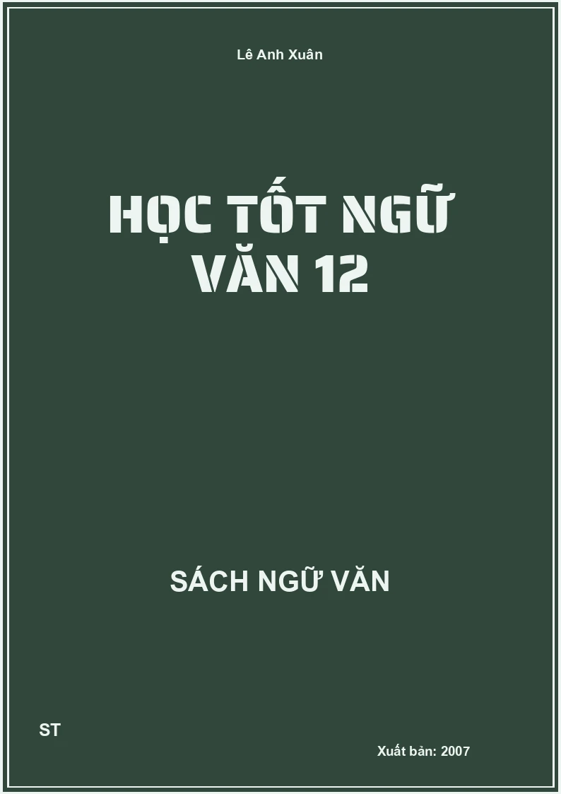 Học tốt Ngữ Văn 12