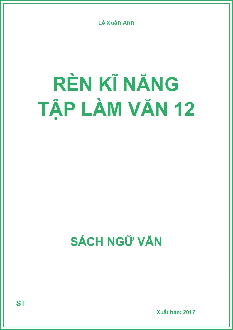 Rèn kĩ năng tập làm văn 12