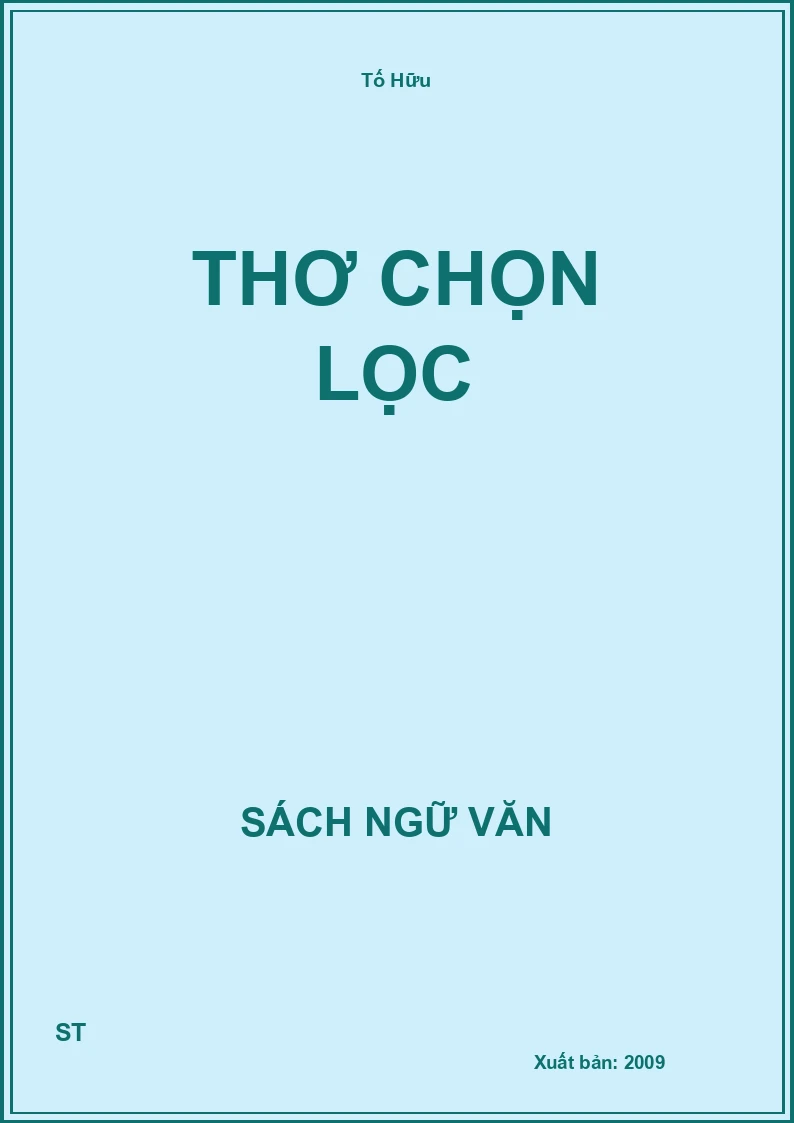 Thơ chọn lọc