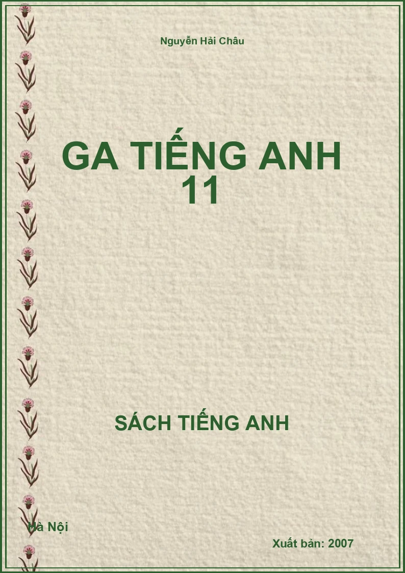 GA Tiếng Anh 11